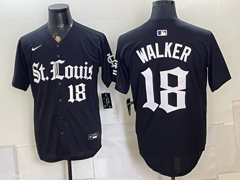 Men 2026 St.Louis Cardinals #18 Walker black Nike MLB Jersey 0826004->st.louis cardinals->MLB Jersey